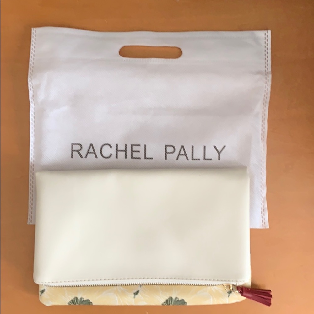 Rachel Pally leather & fabric clutch